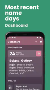 Navnedag - Navnekalenderen screenshot