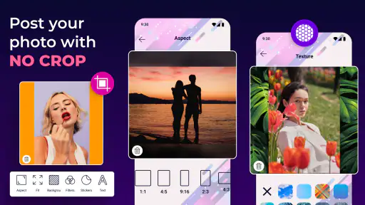 No Crop Profile Pic Customizer screenshot