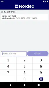Nordea ID screenshot