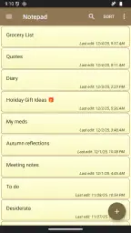 Notepad - simple notes screenshot