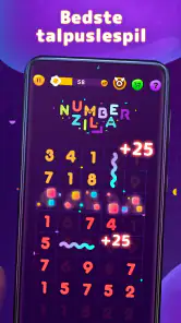 Numberzilla - Puzzle Spil screenshot