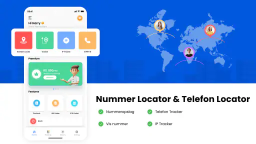 Nummerplacering: Call Locator screenshot