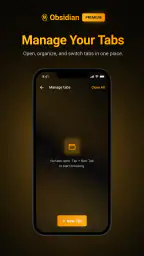 Obsidian: Private Browser screenshot