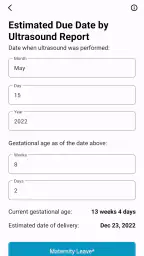 Obstetric Calculator screenshot