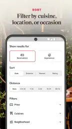OpenTable screenshot