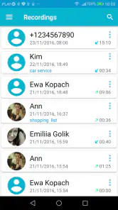 Opkalds Optager screenshot