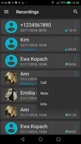 Opkalds Optager screenshot
