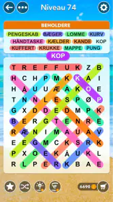 Ord Søgning - Finde ord pusle screenshot