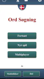Ord Søgning - ordspil på dansk screenshot