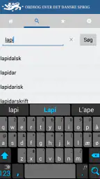 Ordbog over det danske Sprog screenshot