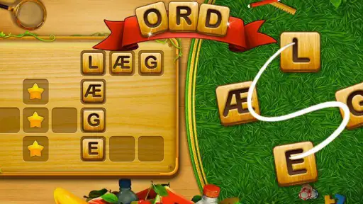 Ordet Krydsord Søgning Spil screenshot