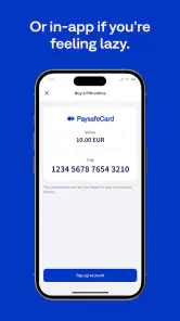 PaysafeCard - prepaid payments screenshot