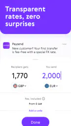 Paysend: Simple Money Transfer screenshot
