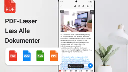 PDF-læser og PDF-editor screenshot