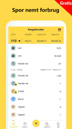 Pengeforvalter–Budget,Udgifter screenshot