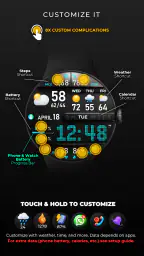 PER8 Digital Watch Face screenshot