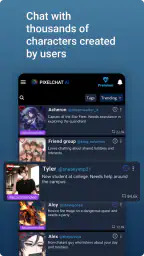 PixelChat - AI-karakter Chat screenshot