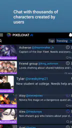 PixelChat - AI-karakter Chat screenshot