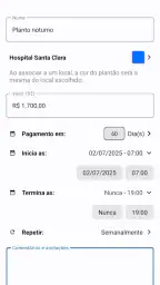 Plantãozinho screenshot