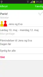 PlenoFamilie: fælles kalender screenshot