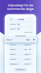 Pollental & Pollen count app screenshot
