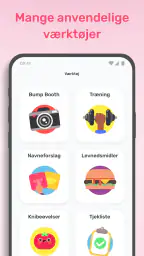 Preggers Gravid og Baby App screenshot