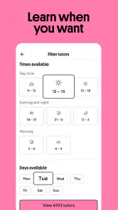 Preply: Sprogindlæring app screenshot