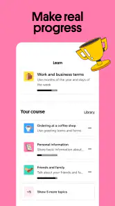 Preply: Sprogindlæring app screenshot