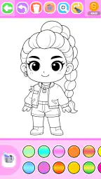 Princess Coloring Book Glitter screenshot