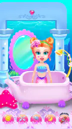 Princess Mermaid At Hair Salon screenshot