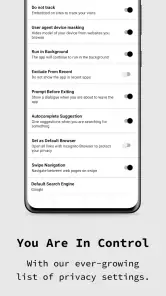 Privat browser inkognito app screenshot