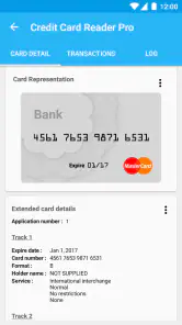 Pro kreditkortlæser NFC screenshot
