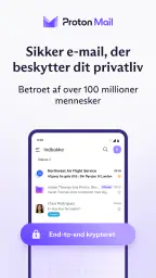 Proton Mail: Krypteret e-mail screenshot