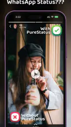 PureStatus: ByeBye Blur Status screenshot