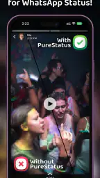 PureStatus: ByeBye Blur Status screenshot