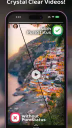 PureStatus: ByeBye Blur Status screenshot