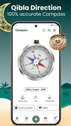 Qibla kompas- Qibla retning screenshot