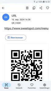 QR-kode scanner Ingen annoncer screenshot
