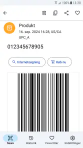 QR-kode scanner Ingen annoncer screenshot