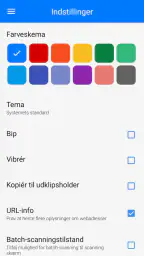 QR- & Stregkodescanner screenshot