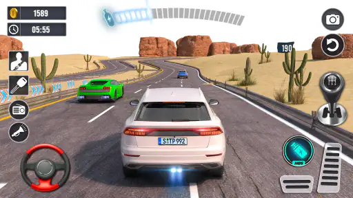 Racing Bil Simulator Spil 3D screenshot