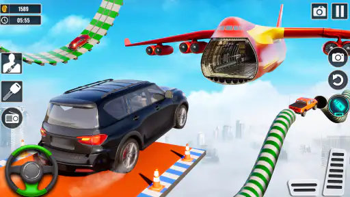 Racing Bil Simulator Spil 3D screenshot