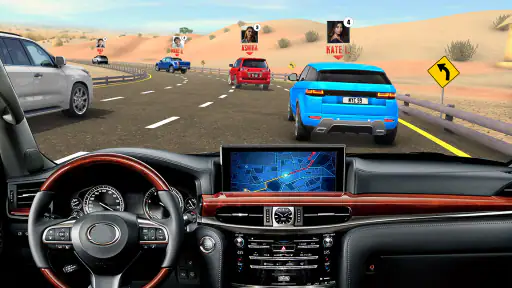 Racing Bil Simulator Spil 3D screenshot