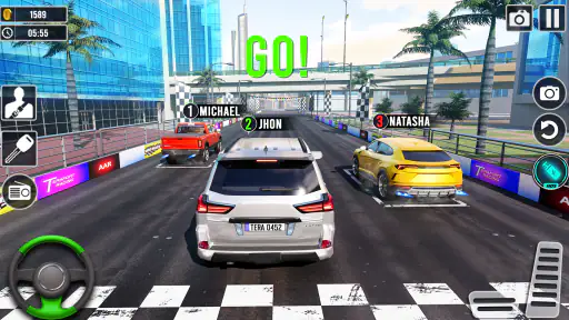 Racing Bil Simulator Spil 3D screenshot