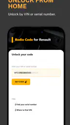 Radio Code for Renault screenshot