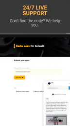 Radio Code for Renault screenshot