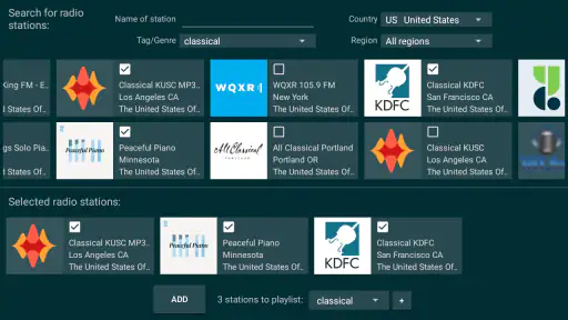 Radio on TV screenshot