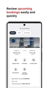 Radisson Hotels, hotelbooking screenshot