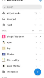 Raindrop.io screenshot