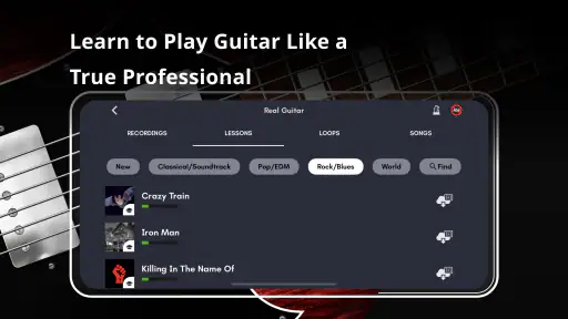 Real Guitar: spille guitar screenshot
